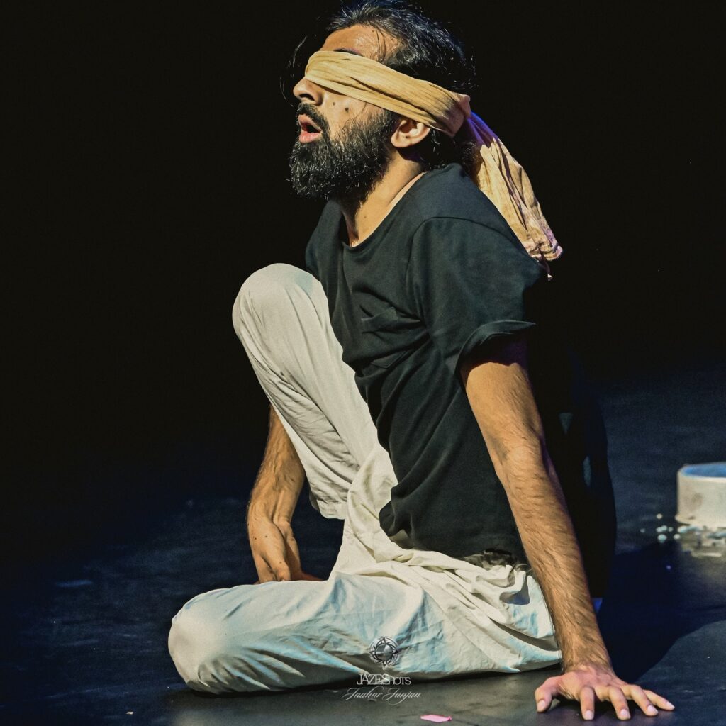Dramatic physical theatre performance staged by theatre company in Sydney