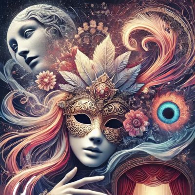 Annual South Asian theatre festival artistic mask artwork Sydney